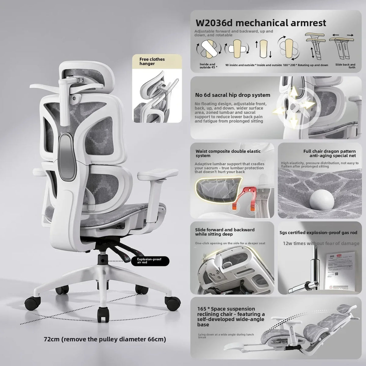 Stable New Ergonomic chair, computer chair, reclining comfort, gaming chair, office chair, reclining seat