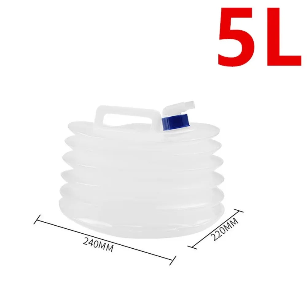 5/10/15L Folding Water Bucket Large Capacity with Faucet Water Bag Reusable Water Storage Container