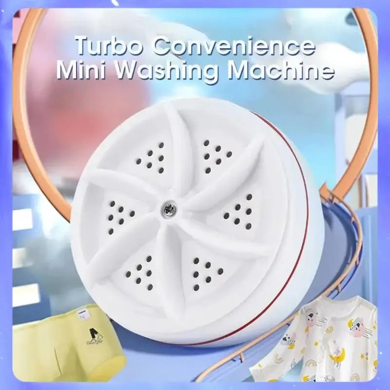 1Piece Travel Home Business Trip USB Rotating Turbine Portable Mini Washing Machine For Socks Underwear Wash Dishes