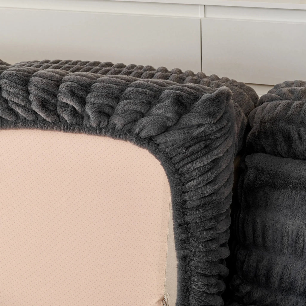 Couch Cushion Covers Individual Large Stretch Imitation Fur Sofa Cushion Covers, Couch Seat Covers Couch Slipcovers