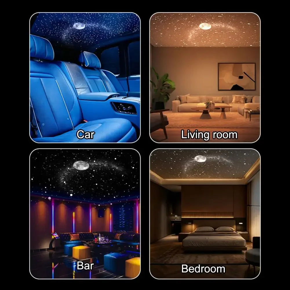 USB Starry Sky Projector Lamp 2 in 1 Night Light with Touch Control Adjustable Brightness Clear HD Image for Bedroom Decor Gift