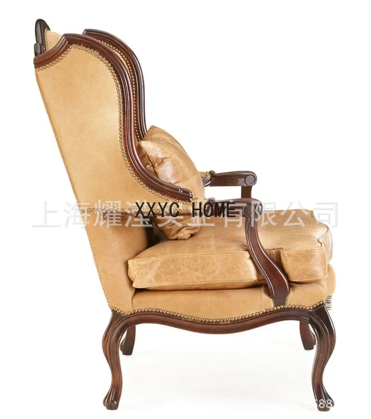 American solid wood tiger chair