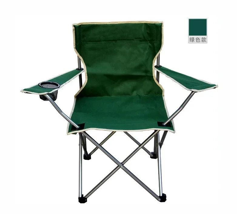 Portable Folding Camping Chair - with Cup Holder, Oxford Cloth ZM103