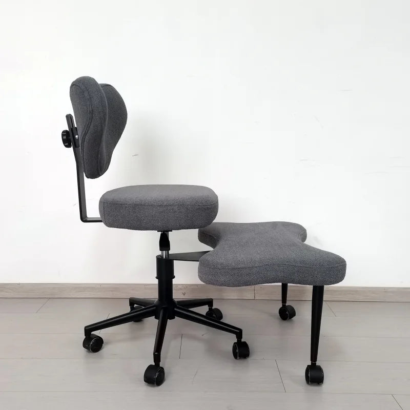 Cross Legged Office Chair – Meditation Seat with Lumbar Support for Desk Work Yoga Mindfulness Comfortable Space-Saving