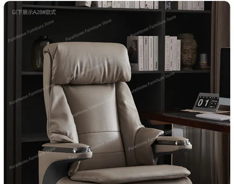 Smart Electric Executive Office Chair with Ventilation - Reclining Massage CEO Chair for Home Professional Use Furniture