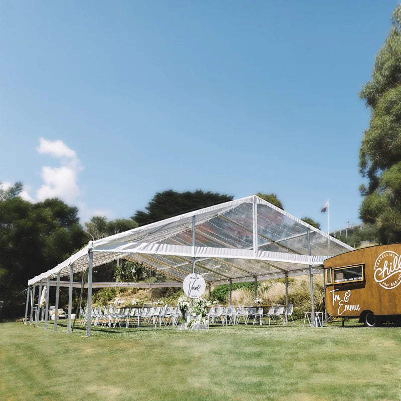 Luxury Transparent Marquee Tent Outdoor Wedding Event Canopy for Garden Party Hotel Banquet Aluminum Frame Tent Commercial Tent