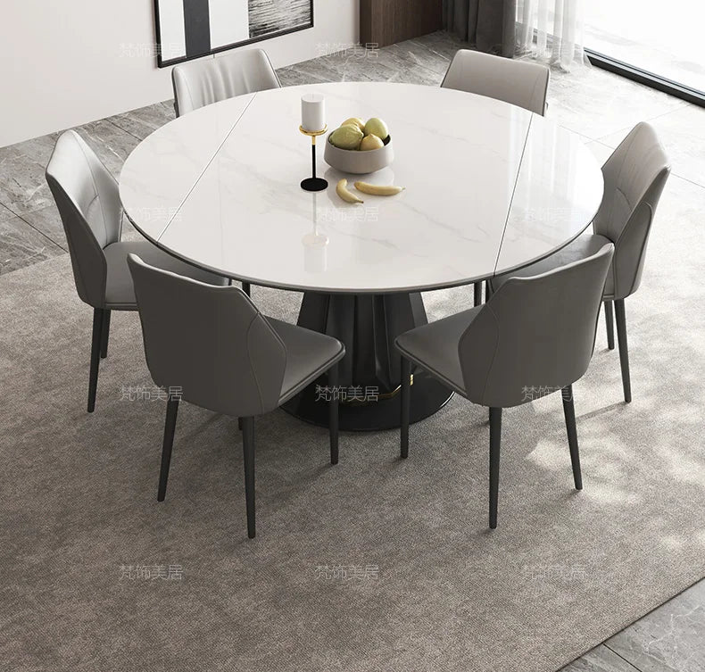 Restaurant White Dining Tables Nordic Design Italian Extensible Folding Table Set 4 Chairs Kitchen Mesas De Comedor Furniture