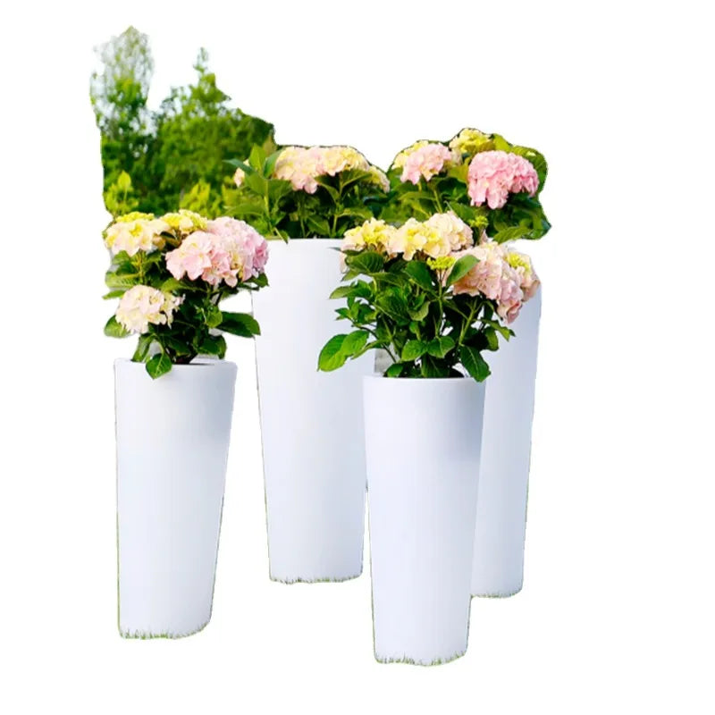 Outdoor Waterproof Luminous Flower Pot, Home Remote Control Light Emitting Diode Intelligent Environmental Protection Flower Pot