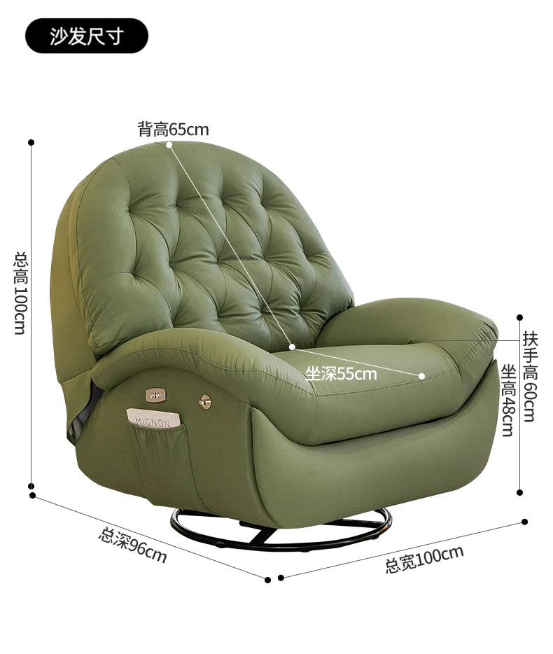 Relaxing Chair Power Reclining Sofa Single Cozy Modern Minimalist Reclining Sofa Floor Muebles Divani Soggiorno Furniture Home