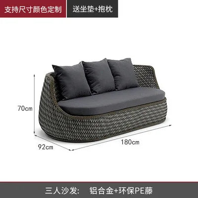 Wood Nordic Garden Furniture Sets Armchair Boho Garden Furniture Sets Fabric Balkoni Giardino Arredo Patio Furniture Outdoor Set