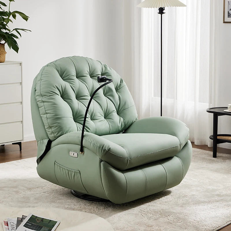 LSL Furniture Genuine Leather Electric Sofa Single Multi-Functional Leisure Recliner Rocking Chair