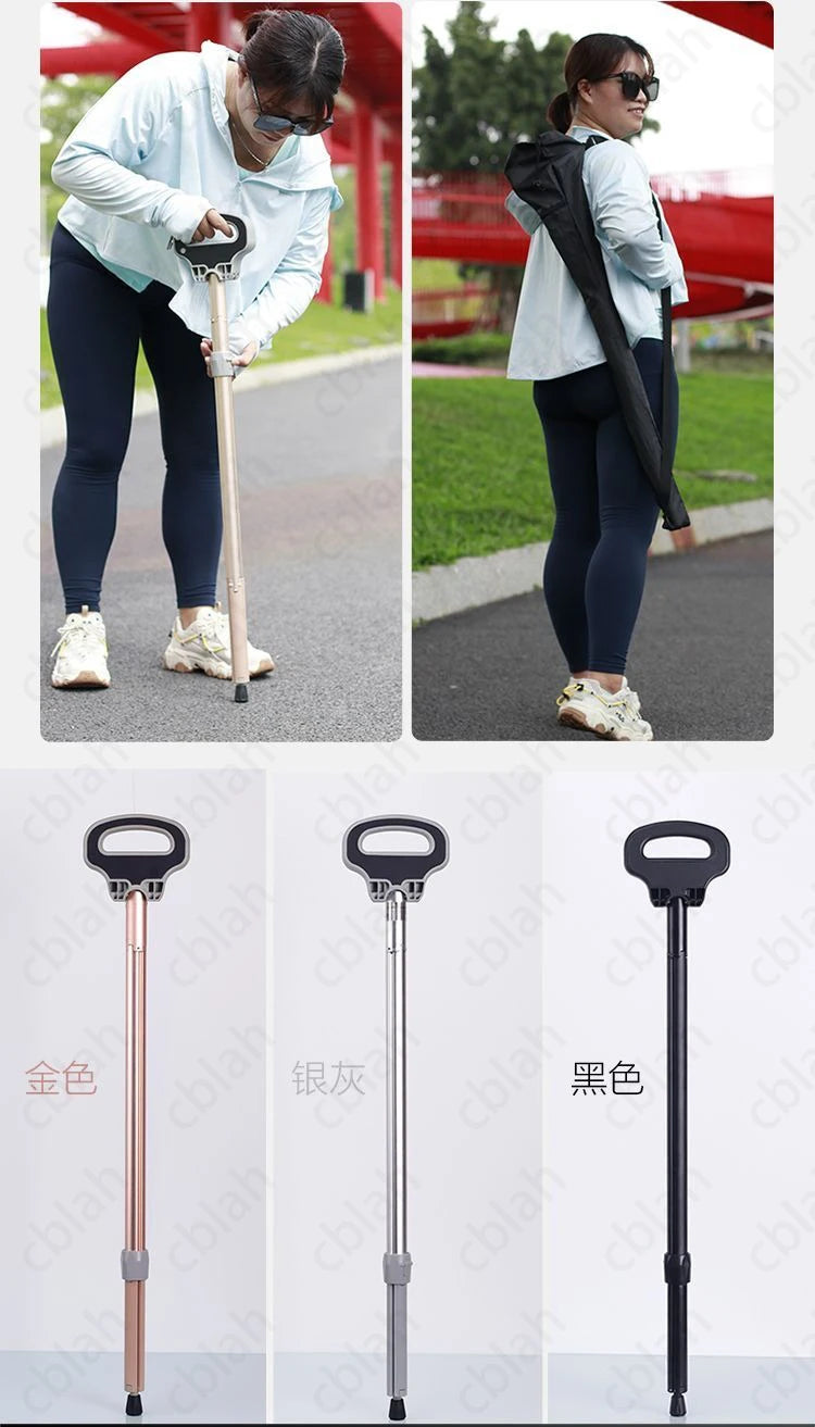 Aluminium alloy Cane stool Climbing and hiking cane Elderly people taking walks for leisure Mountaineering and hiking tools