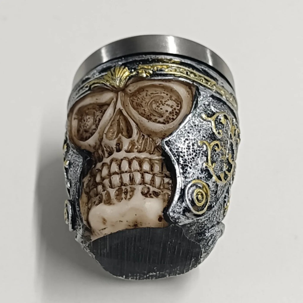 Beer Mug Stainless Steel Skull Mug Double Wall Drinking Mug Metal Insulated Gothic Design Coffee Beer Tankard Mug Halloween Gift