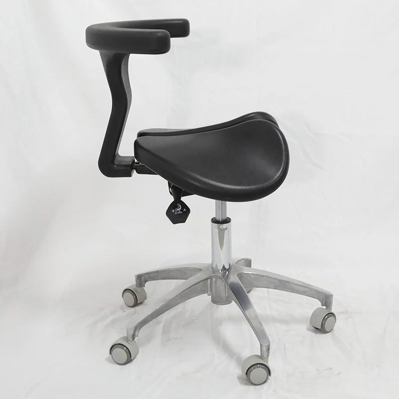 ‌Dental Saddle Stool - Adjustable  Chair with Silent Wheels, Ergonomic Salon & Clinic Seat for Spa/Doctor