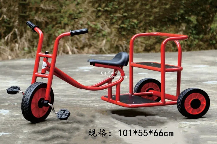 Tricycles, children's two person bicycles, outdoor twin bicycles, three person bicycles, multiple person rotating carts