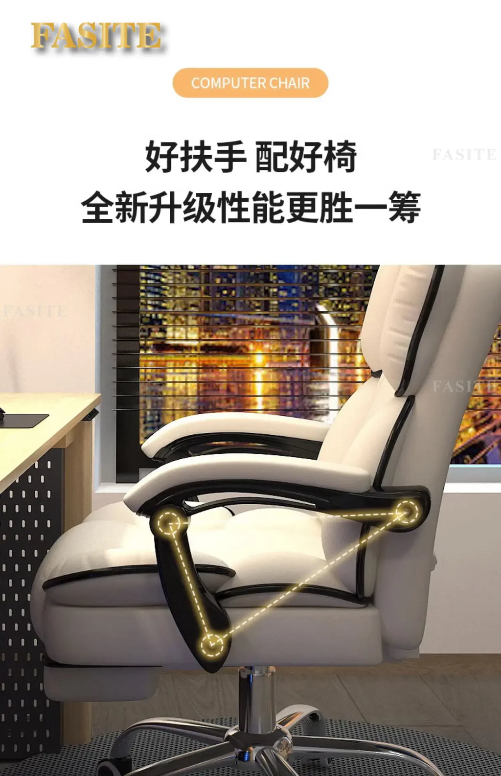 Comfortable Footrest Office Chair Gamer Bed Pc Room Game Relaxation Armchair Chaise Design Home Furniture Cadeira Swivel Meeting