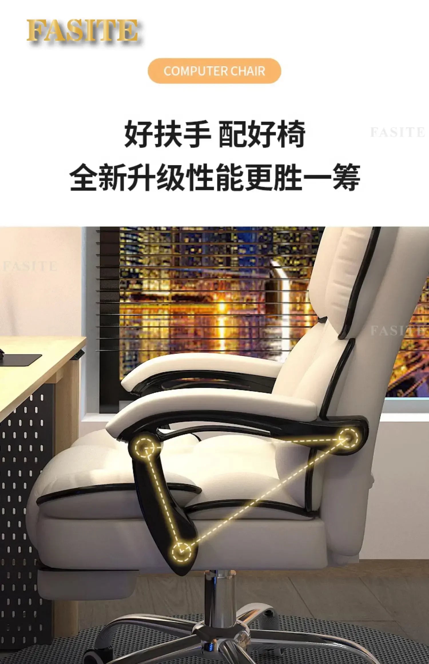 Comfortable Footrest Office Chair Gamer Bed Pc Room Game Relaxation Armchair Chaise Design Home Furniture Cadeira Swivel Meeting