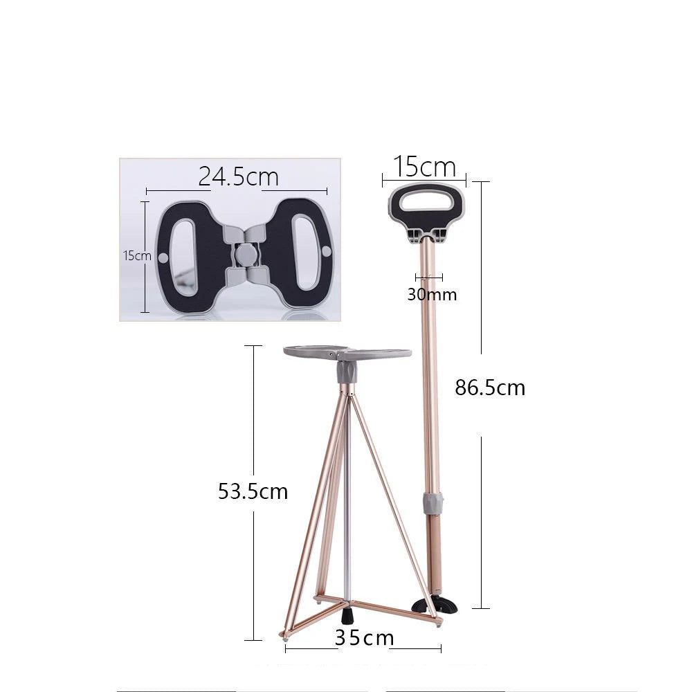 Aluminium alloy Cane stool Climbing and hiking cane Elderly people taking walks for leisure Mountaineering and hiking tools