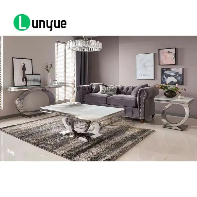 Modern Round Marble Dining Table Set with Rotating Susan for 4 6 8 Seater Dining Room Restaurant Furniture