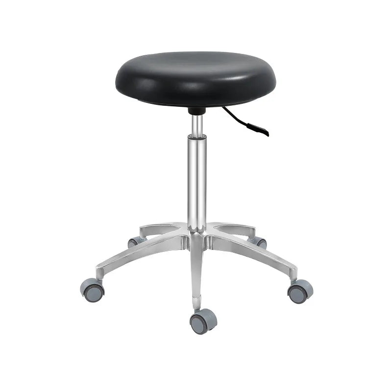Modern Dental Doctor Chair with T-Shaped Armrests, Adjustable Height Rotating Stool, Ergonomic Nurse Assistant Chair for Clinic