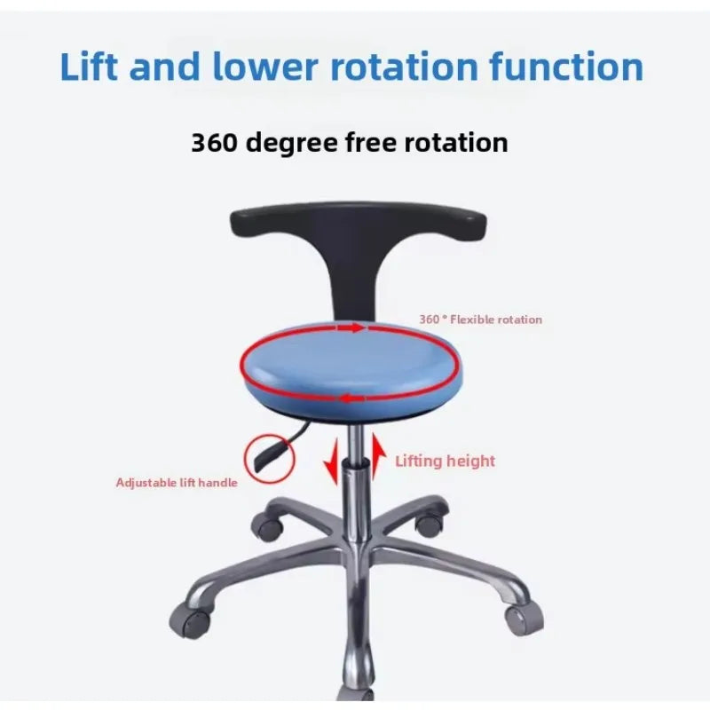 Manual Power Supply Chair Dentist Cosmetic Chair Lift Doctor and Nurse Assistant Chair