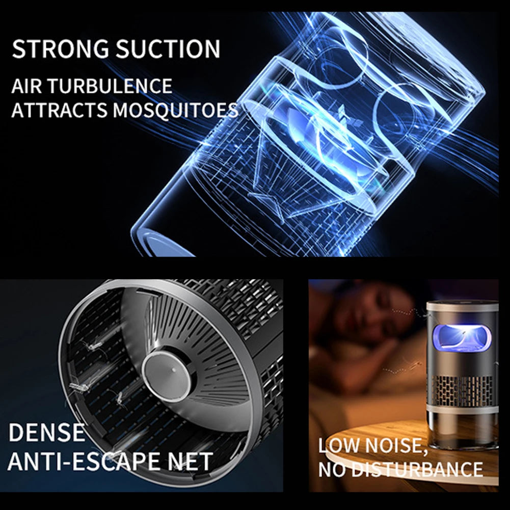 Zapper Outdoor Rechargeable Electric Mosquito Zapper with LED Night Light Mosquito Trap for Outside Patio Backyard Garden