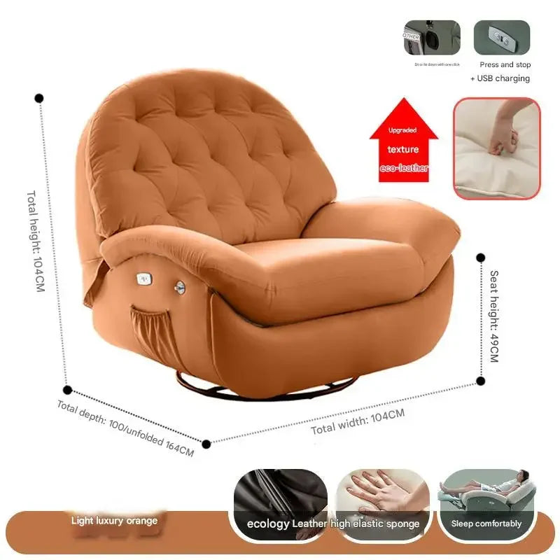 Designer Relax Massage Living Room Chairs Balcony Reading Swivel Comfortable Massage Ergonomic Fauteuil Lounge Suite Furniture