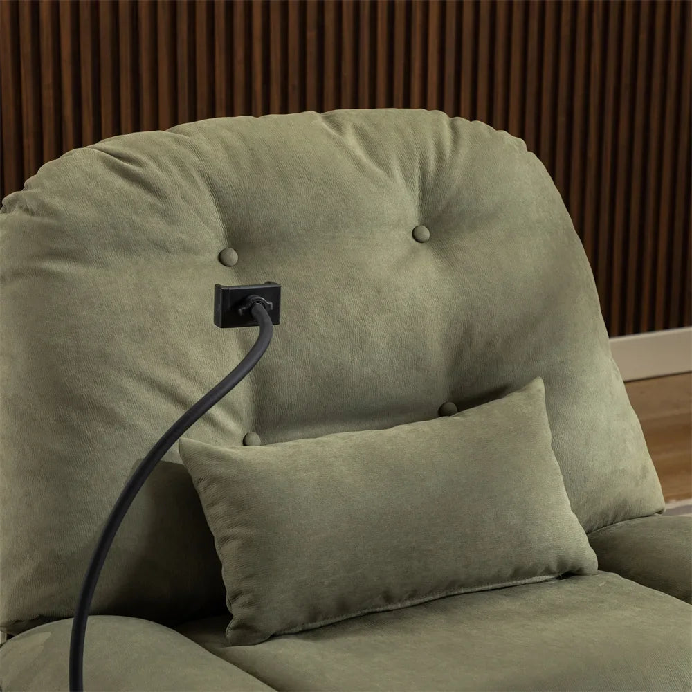 l Custom Gaming Sleeping Working Reclinable Chair Swivel Single Smart Power Recliner Sofa USB Charger with Bluetooth