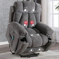 Large Power Lift Recliner Chairs with Massage and Heat for Elderly Big People