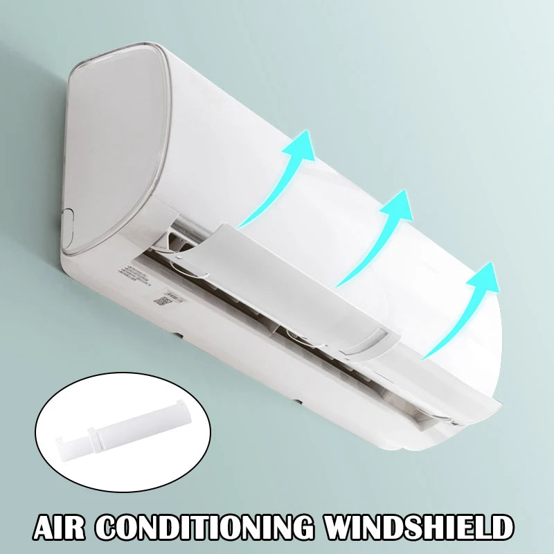 Home Air Conditioner Windshield Universal Retractable Anti Direct Blowing Windshield for Bedroom Living Room