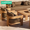 #Outdoor Furniture Set Luxury Teak Garden Sofa Villa Patio Furniture Set Modern Resort Luxury Couche Hotel Patio Outdoor Sofa Se