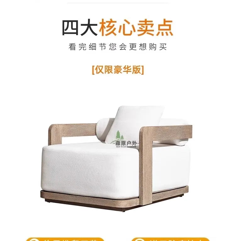 Outdoor sofa rattan woven designer creative sample Nordic board house rattan chair garden terrace furniture
