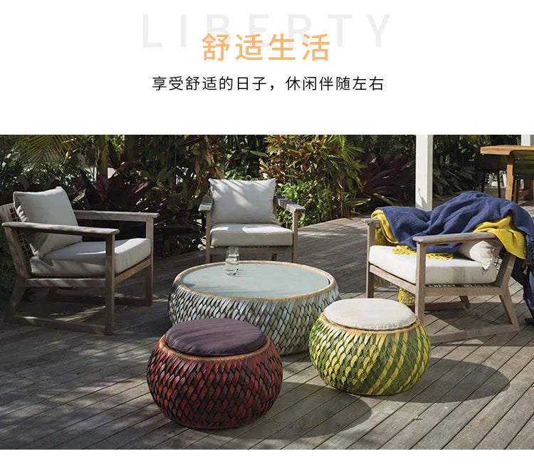 Nordic PE Rattan Woven Beach Chairs Terrace Garden Outdoor Chairs Light Luxury High-end Outdoor Furniture Patio Leisure Chair
