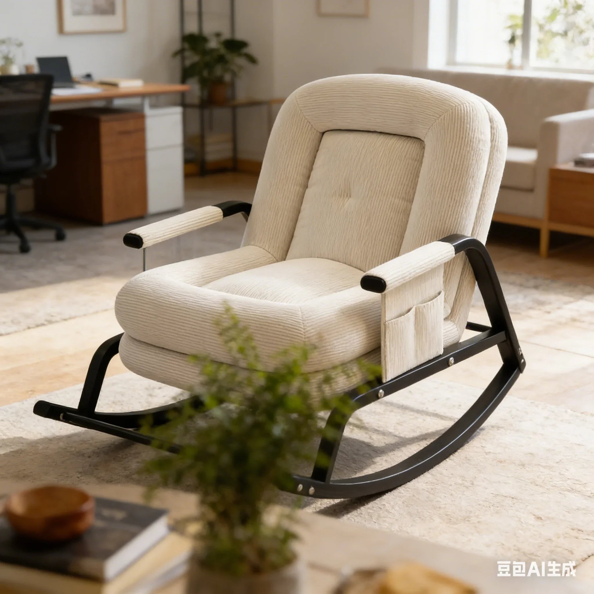AOLIVIYA Casual Foldable Reclining Lounge Chair For Living Room Office Relaxation With Adjustable Back B369258