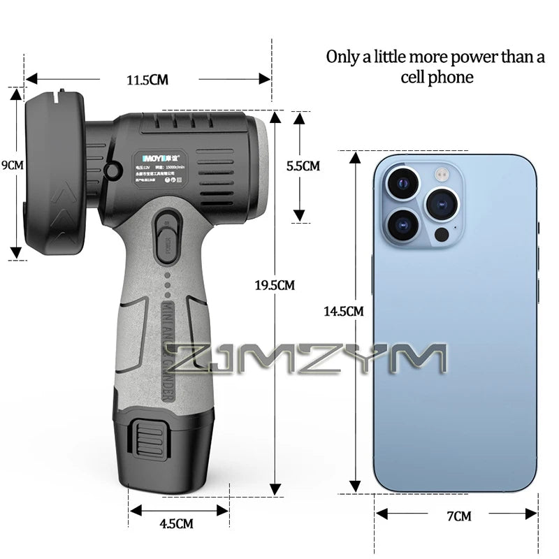 Mini Angle Grinder Portable Lithium Battery Handheld Portable Small  Polishing Grinding Cutting Machine Household Power Tool