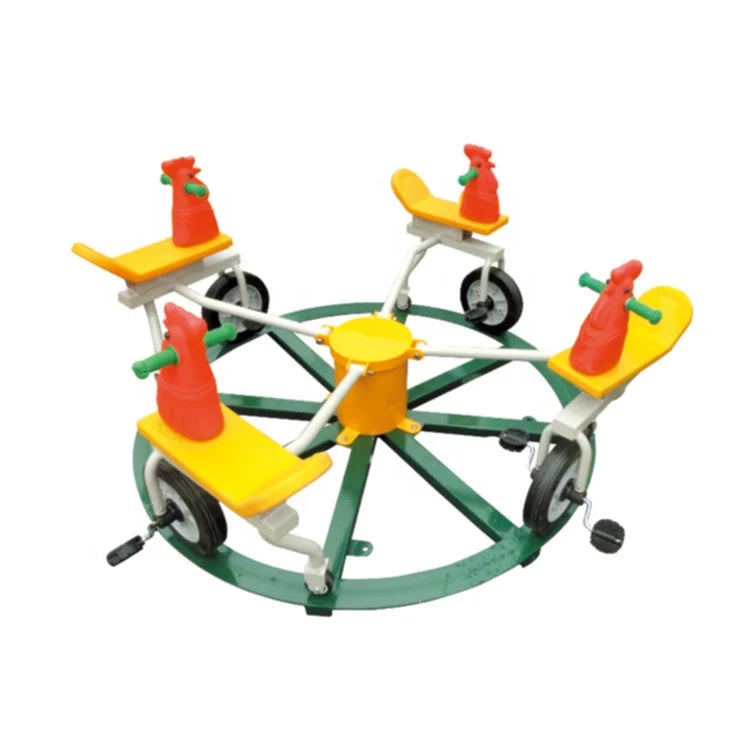 2026 Factory Price Hot Selling Premium Electric High Quality Play Spinning Outdoor  Merry-Go-Round Experience for Kids Outdoor P