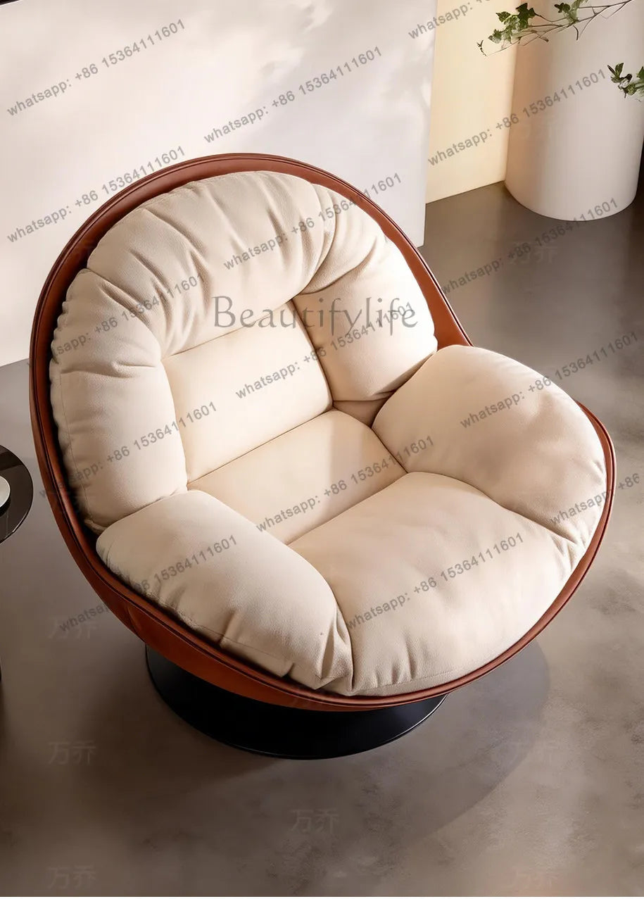 XX Light Luxury Modern Leisure Swivel Chair, Nordic Recliner Advanced Lazy