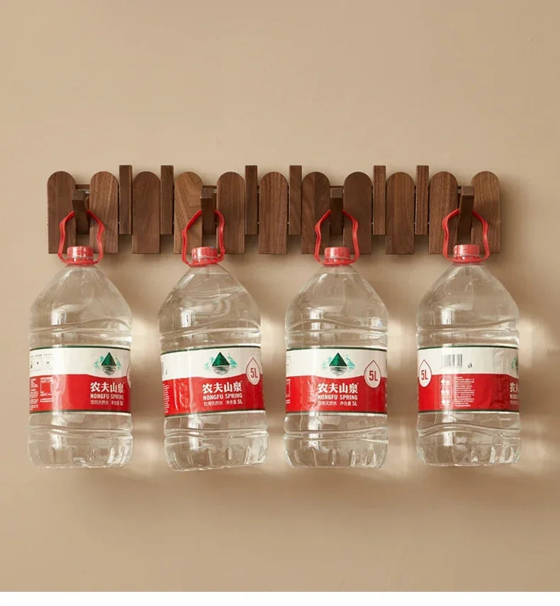 Piano Keys Wooden Wall Coat Rack Clothes Hanger Organizers Hook Portable Clothes Storage Dress Hanger Entrance Hall Furniture