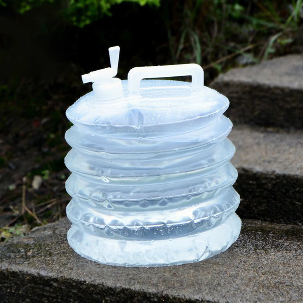 5/10/15L Camping Water  PE Foldable Camp Picnic Water Tank Portable Collapsible Large Capacity for Outing Self-driving