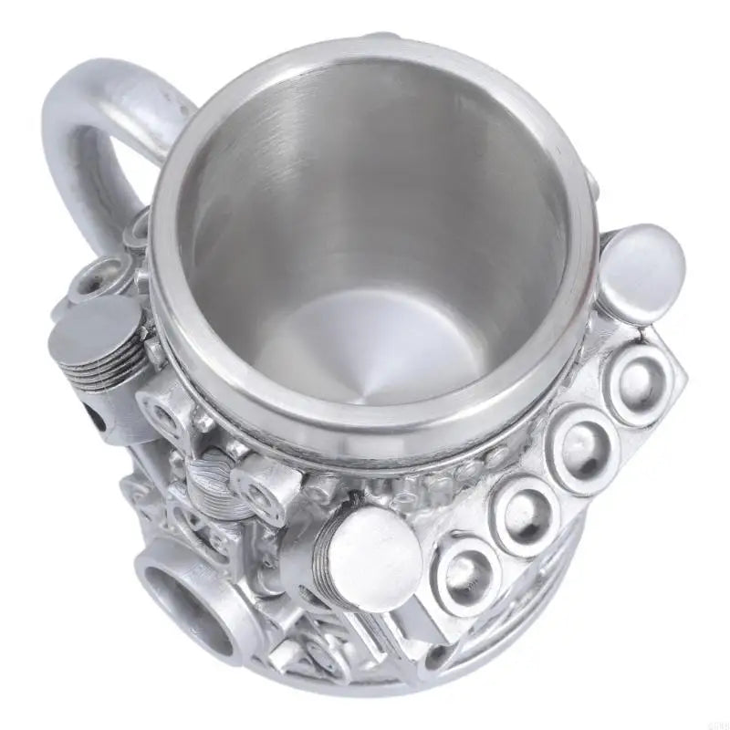 Automotive Themed Coffee Mug Stainless Steel Insert Water Cup For Office Use