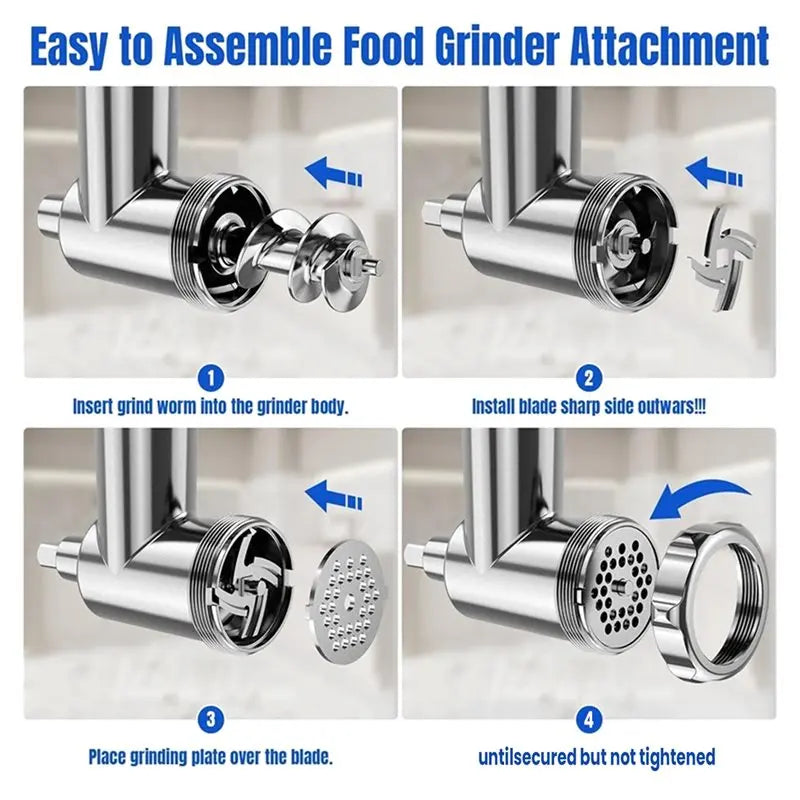 A29R Stainless Steel Durable Grinder Attachment For Kitchenaid Stand Mixer-Meat Grinding Accessories