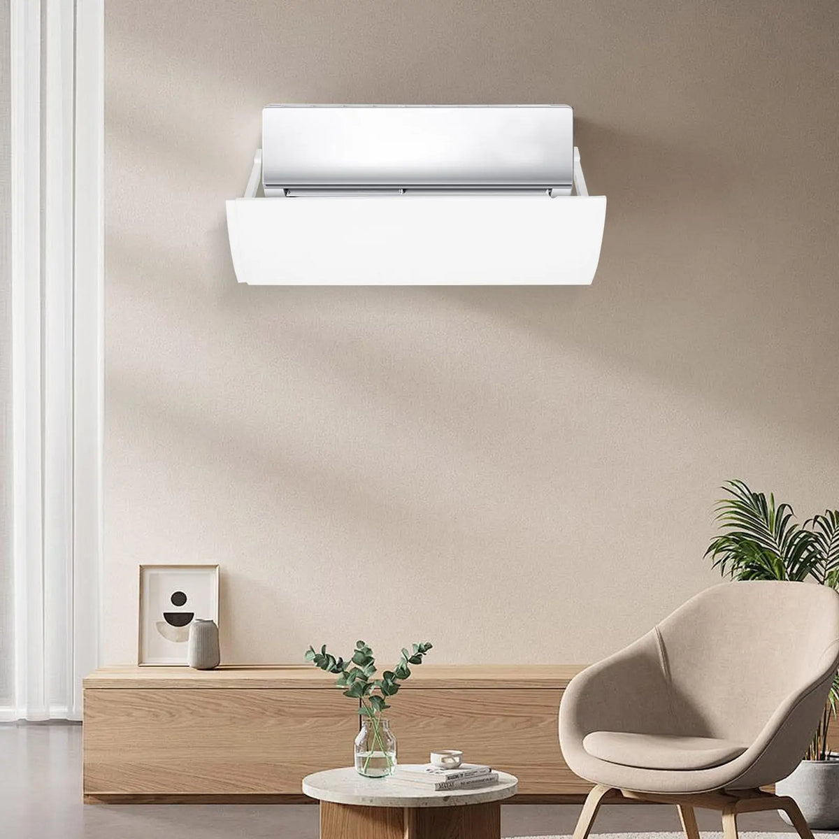 PP Adjustable Air Conditioner Deflector Foldable Air Conditioning Windshield for Home Office Prevent Condensation Improve