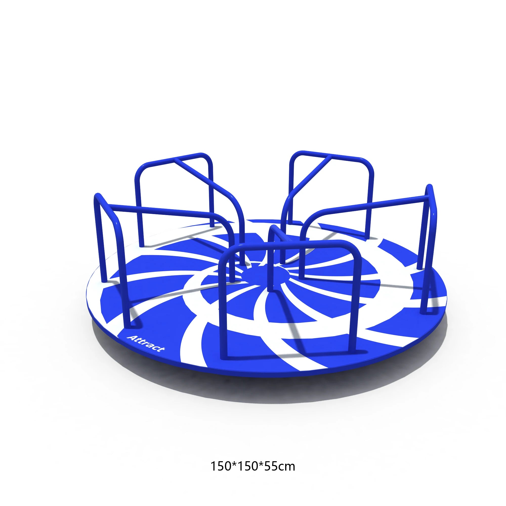 2026 High Quality Plastic Children's Entertainment Carousel Steering Wheel Swivel Chair Customized Color Outdoor Amusement Equip