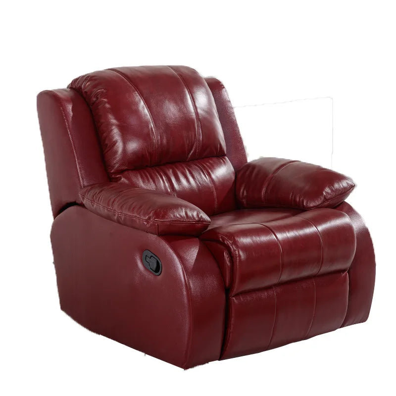 Electric Recliner Sofa Chair Multifunctional Leather Couch for Living Room Small Apartment Home Theater Comfortable Seating