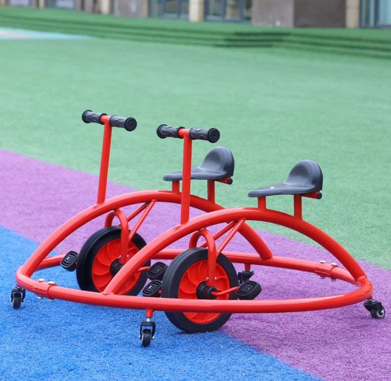Tqh Kindergarten Children's Tricycle Sensory Balance Double Universal Swing Car Kindergarten Outdoor Toy Car Bumper Car