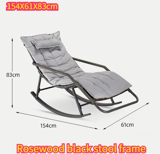 Recliner Living Room Rocking Chair Adult Can Sleep Balcony Indoor Lazy Comfortable Sofa Lunch Break Leisure Chair Rattan