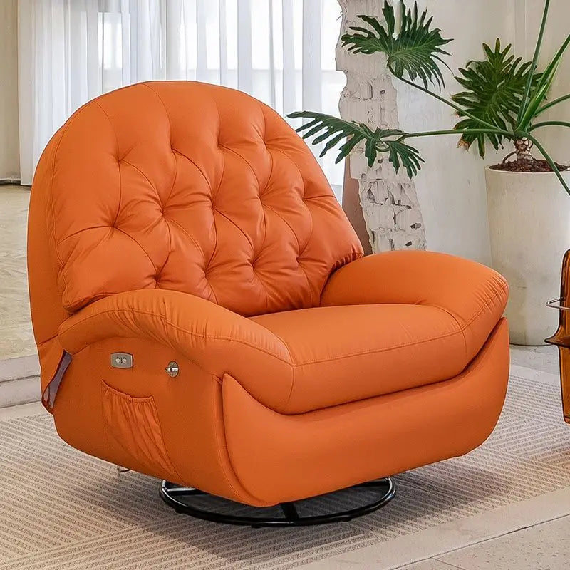 Hestora Electric Recliner Lounge Chair Multi Functional Lazy Rocking Sofa Seat Space Saving Single Chair for Living Room Balcony