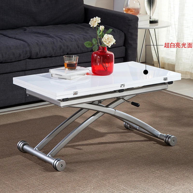 Gaomaiden free adjustment lifting coffee table small apartment household variable dining table dual-purpose square creative fold