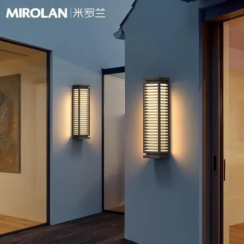 Luminaire Garage Pathway Outdoor Stainless Steel Wall Light LED Cubical Black Lighting Fixture Waterproof Anti Rust Sconce