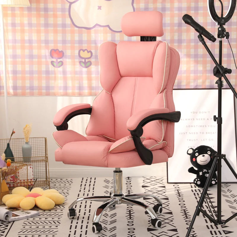 Mobile Ergonomic Office Chair Recliner Computer Bedroom Accent Office Chair Gameing Study Sillas De Oficina Office Furniture